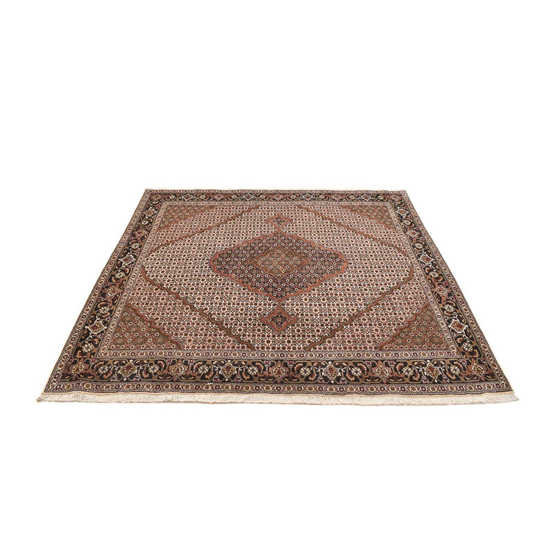 Tapis persan - Tabriz - Royal carré  - 206 x 202 cm - marron clair
