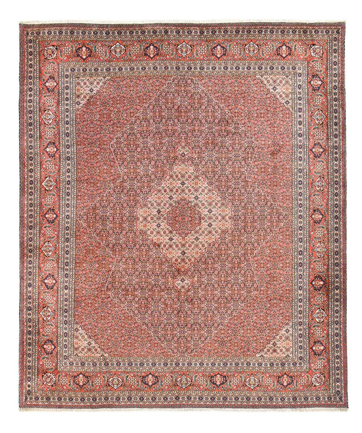 Tapis persan - Tabriz - 397 x 322 cm - rouille