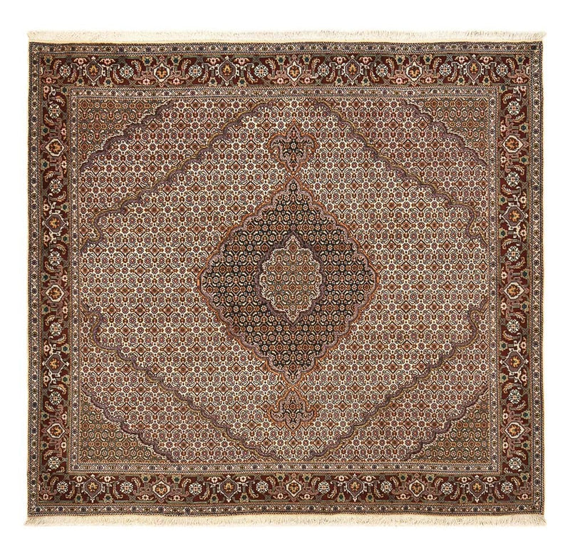 Tapis persan - Tabriz - Royal carré  - 204 x 198 cm - marron