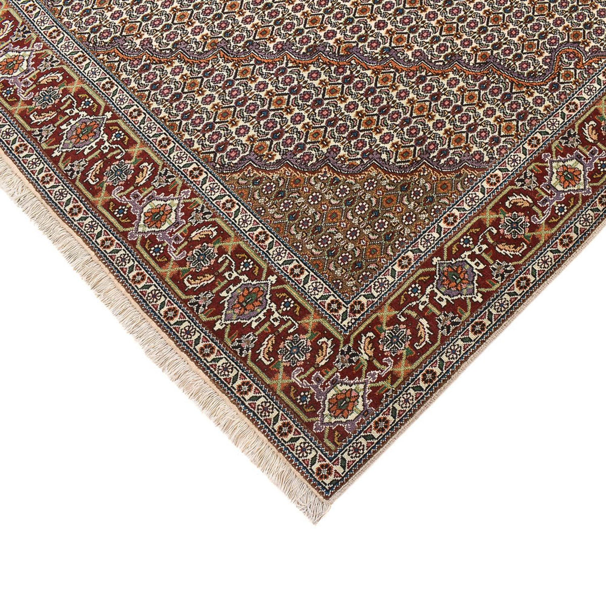 Tapis persan - Tabriz - Royal carré  - 208 x 198 cm - marron clair