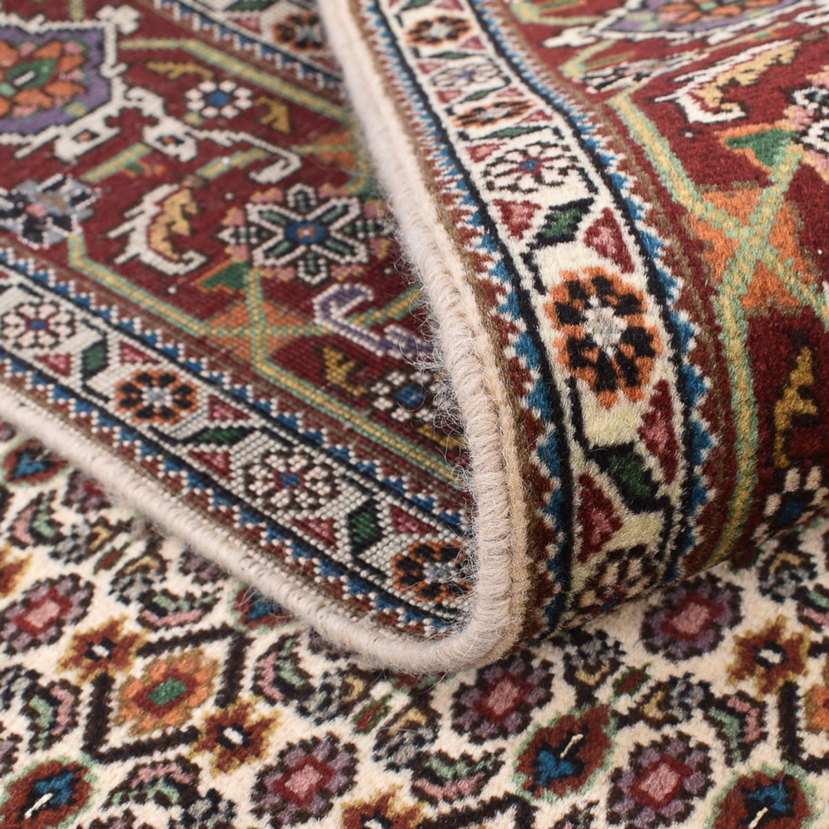 Tapis persan - Tabriz - Royal carré  - 208 x 198 cm - marron clair
