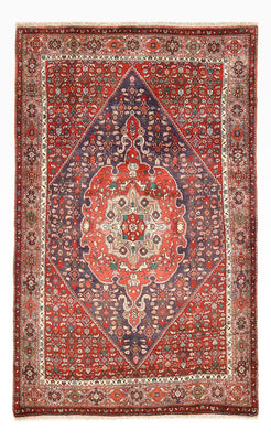 Tapis persan - Nomadic - 208 x 135 cm - rouge