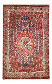 Tapis persan - Nomadic - 208 x 135 cm - rouge