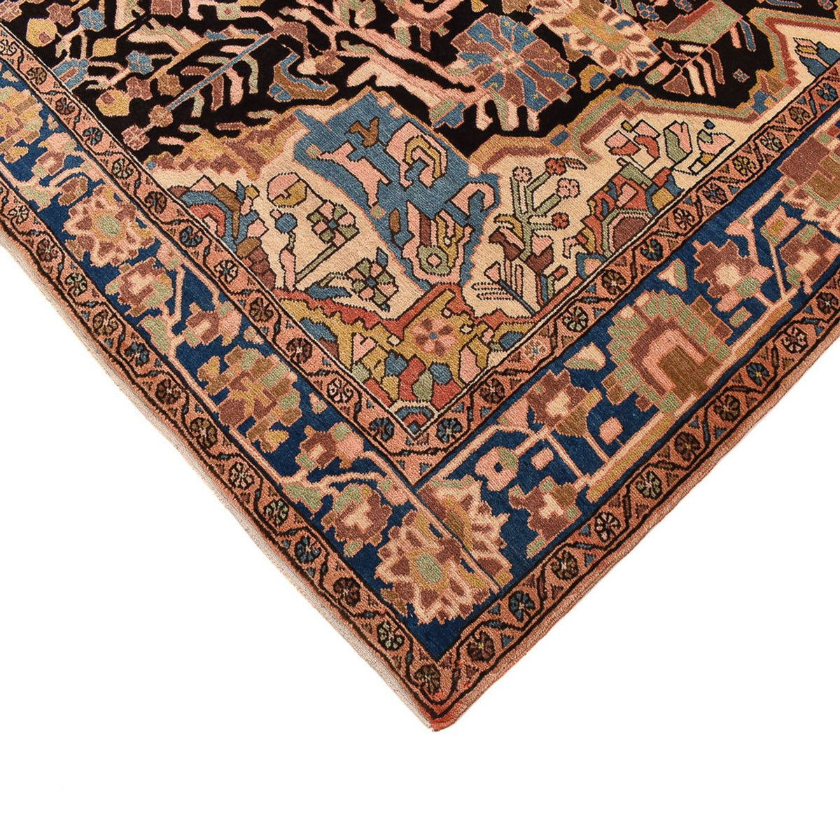 Tapis persan - Nomadic carré  - 206 x 203 cm - multicolore