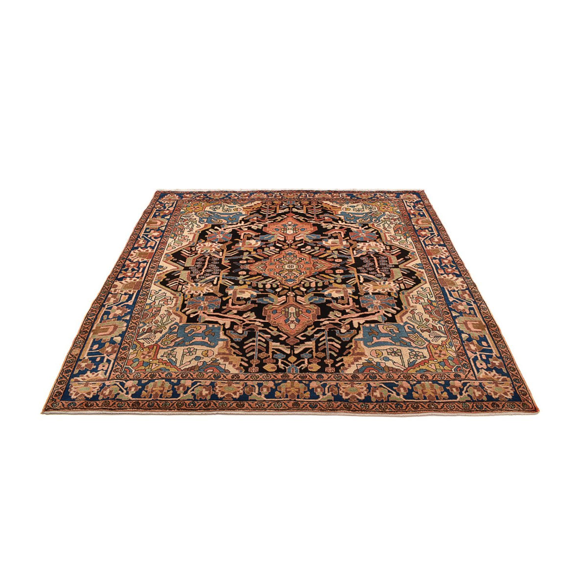 Tapis persan - Nomadic carré  - 206 x 203 cm - multicolore