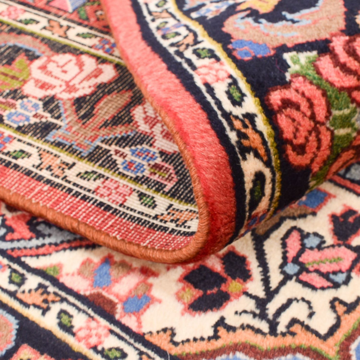 Tapis persan - Bidjar - 148 x 103 cm - rouge clair