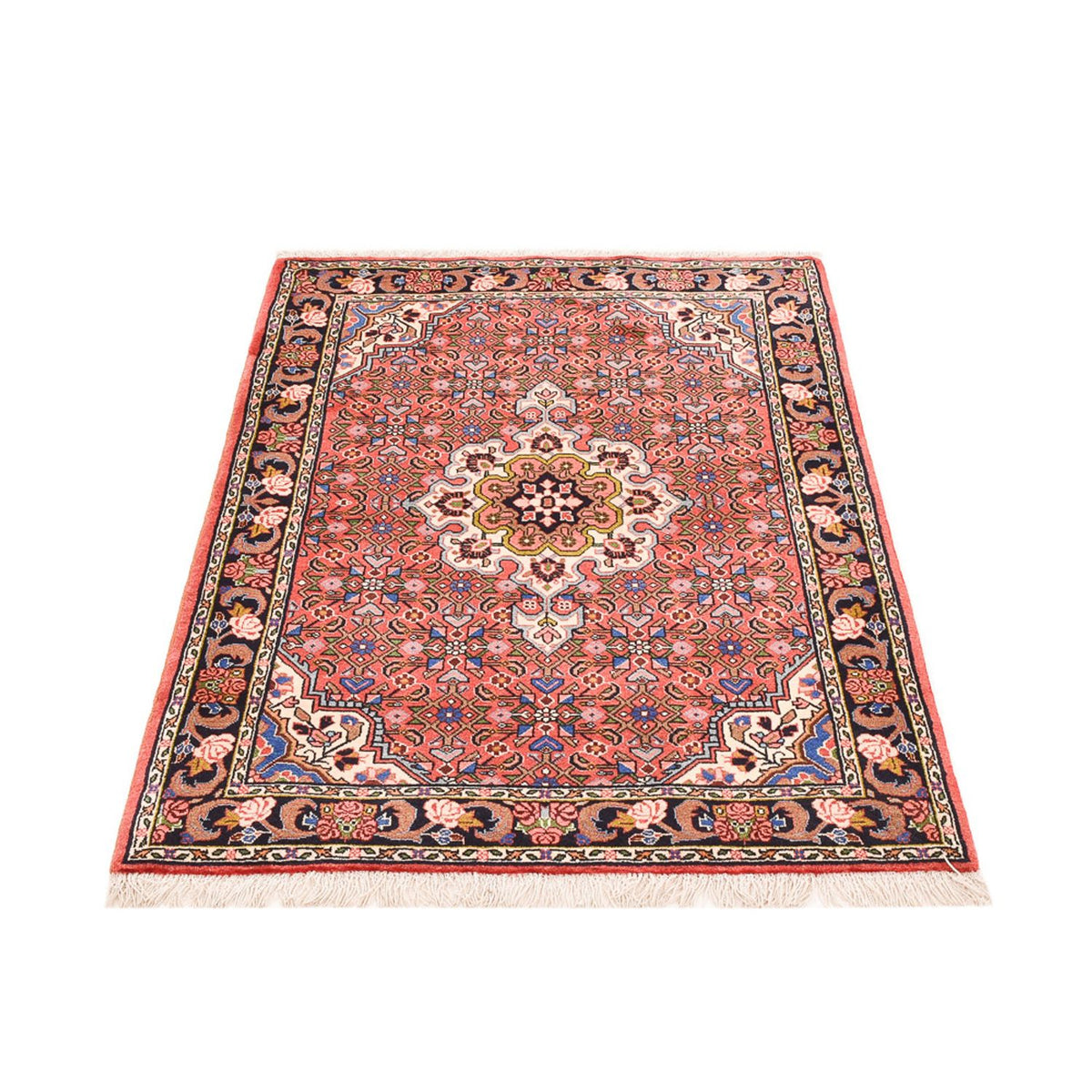 Tapis persan - Bidjar - 148 x 103 cm - rouge clair