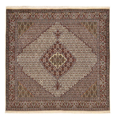 Tapis persan - Tabriz - Royal carré  - 205 x 202 cm - marron