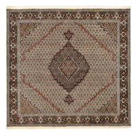 Tapis persan - Tabriz - Royal carré  - 200 x 200 cm - marron
