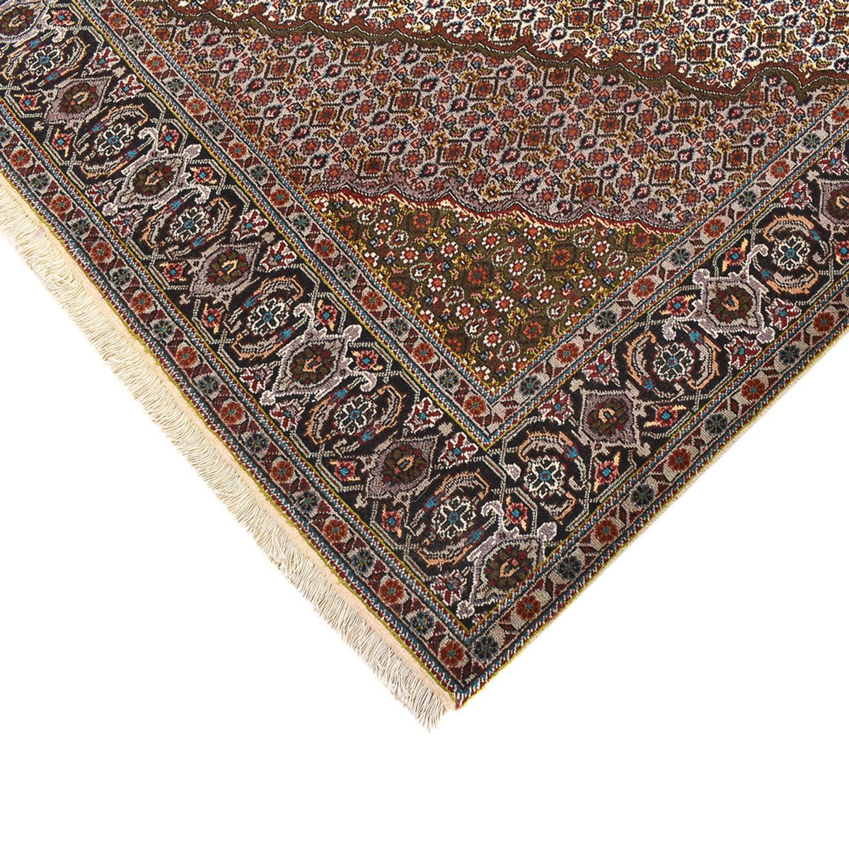 Tapis persan - Tabriz - Royal carré  - 203 x 200 cm - marron