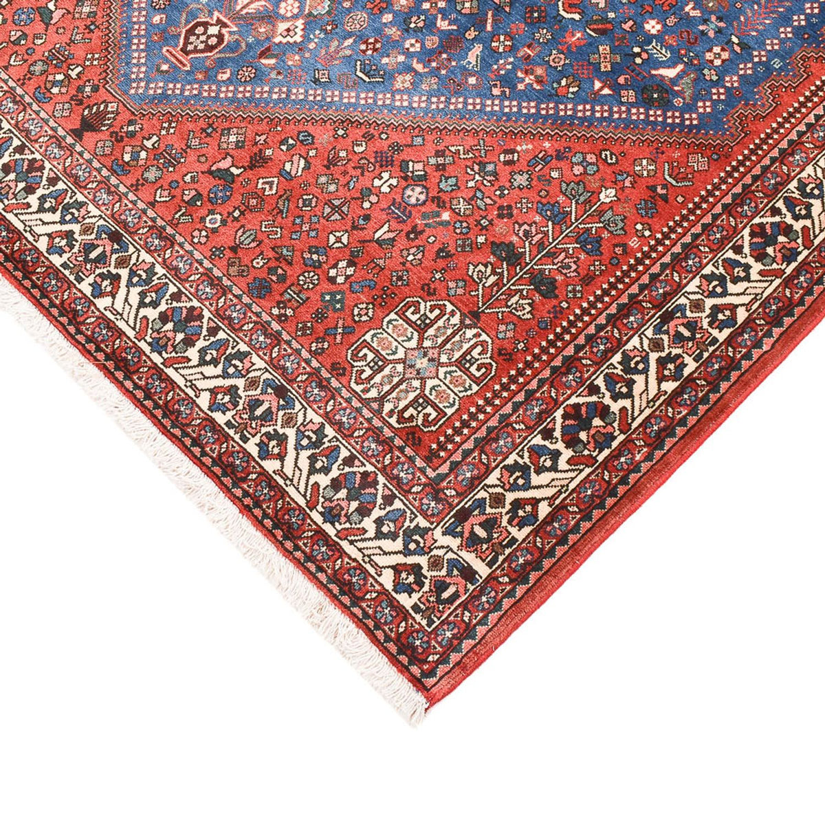 Tapis Gabbeh - Persan Kashkuli - 212 x 155 cm - bleu foncé