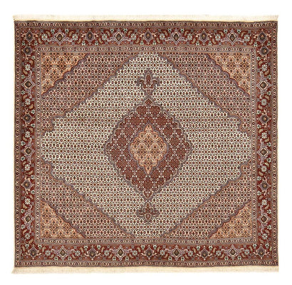 Tapis persan - Tabriz - Royal carré  - 204 x 198 cm - marron clair