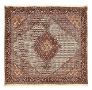 Tapis persan - Tabriz - Royal carré  - 204 x 198 cm - marron clair