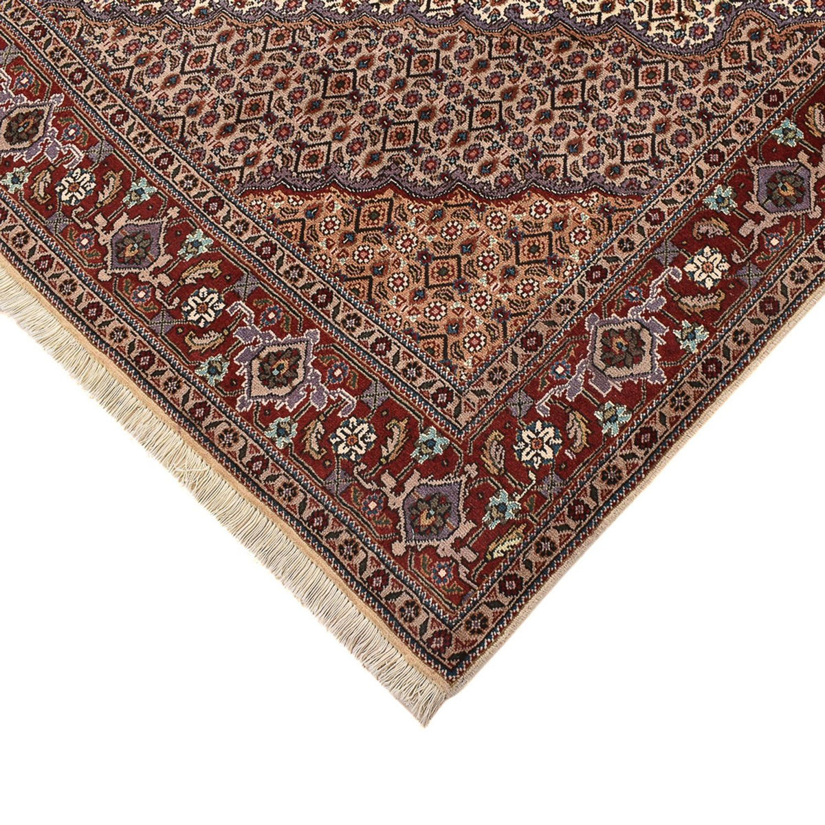 Tapis persan - Tabriz - Royal carré  - 204 x 198 cm - marron clair