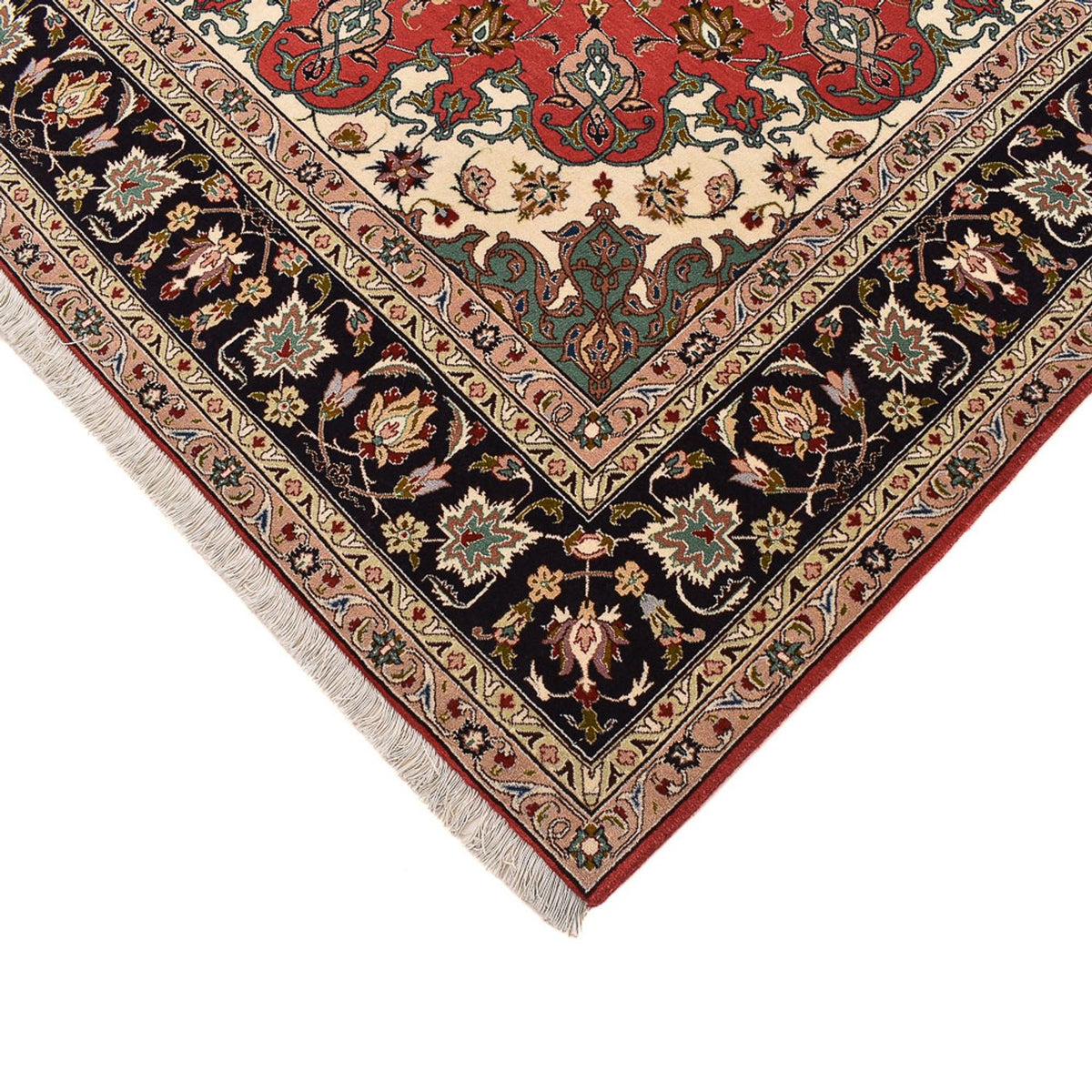 Tapis persan - Tabriz - Royal carré  - 204 x 200 cm - rouge