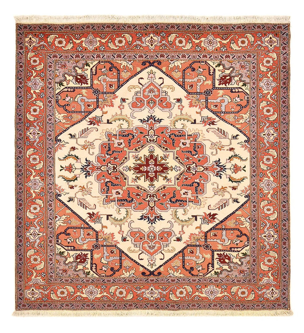 Tapis persan - Nomadic carré  - 218 x 200 cm - crème