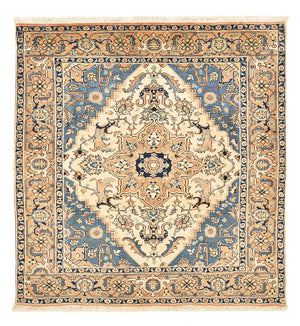 Tapis persan - Nomadic carré  - 207 x 192 cm - beige clair