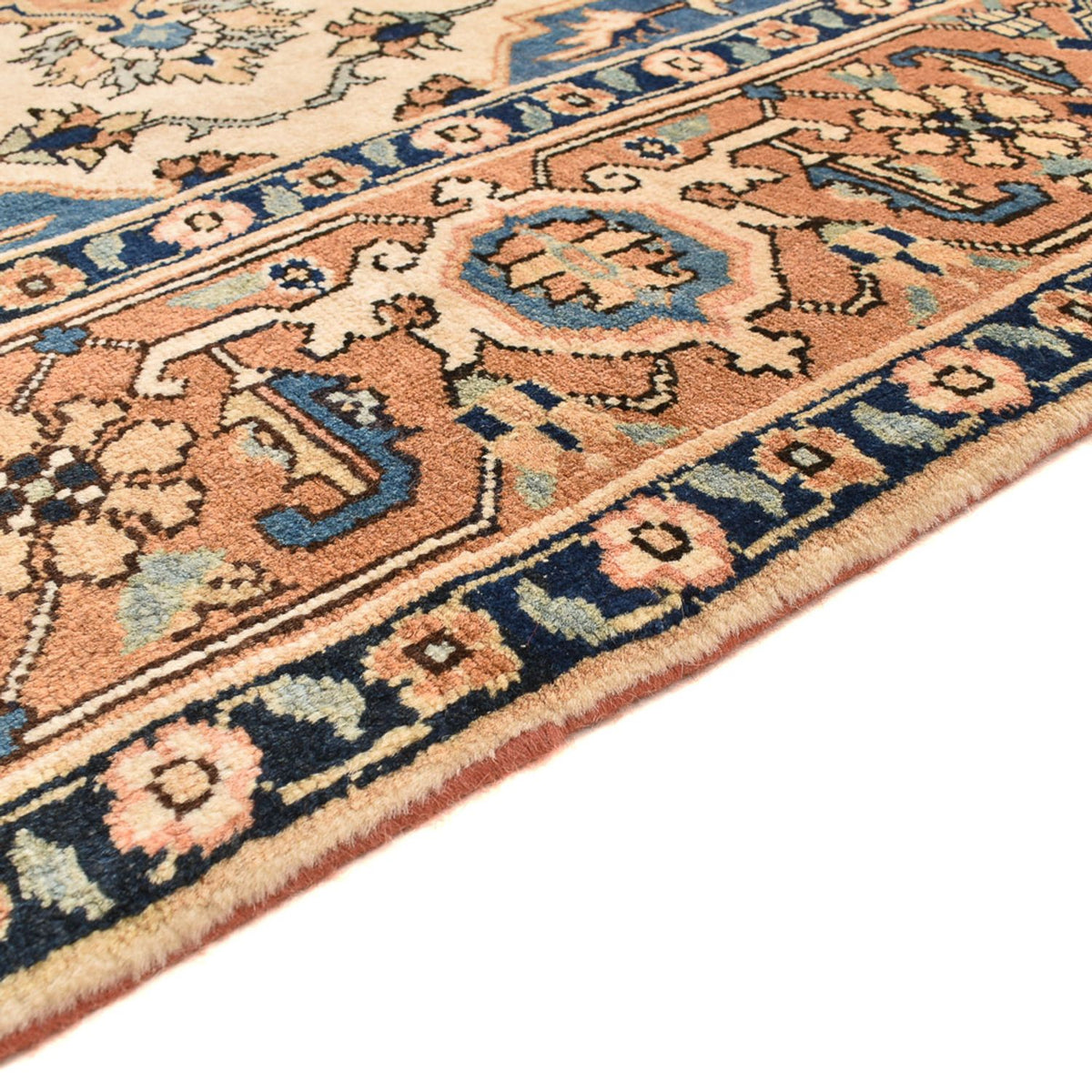 Tapis persan - Nomadic carré  - 207 x 192 cm - beige clair