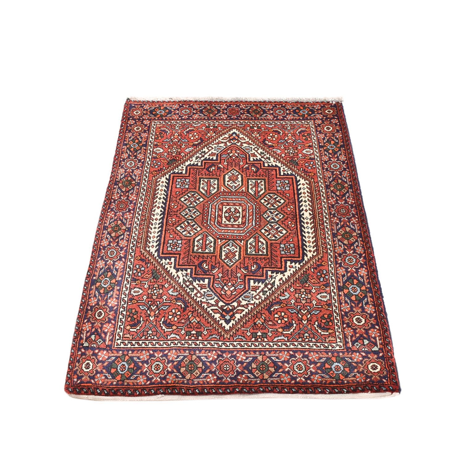 Tapis persan - Nomadic - 117 x 73 cm - terracotta