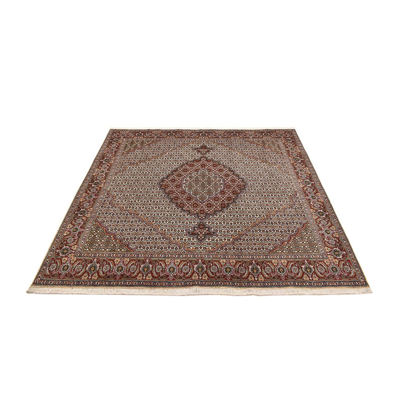 Tapis persan - Tabriz - Royal carré  - 205 x 204 cm - marron clair