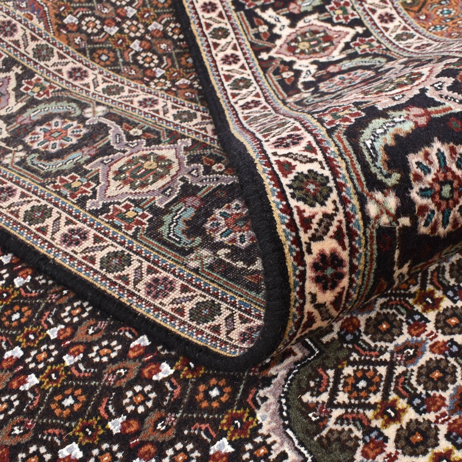 Tapis persan - Tabriz - Royal carré  - 203 x 203 cm - marron