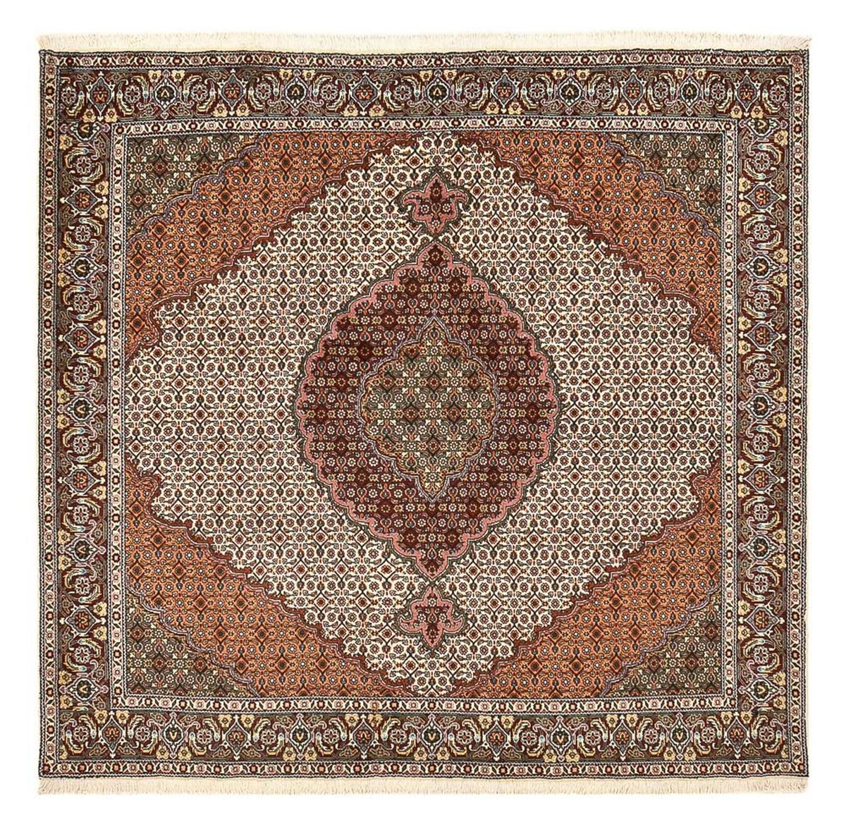Tapis persan - Tabriz - Royal carré  - 203 x 199 cm - multicolore