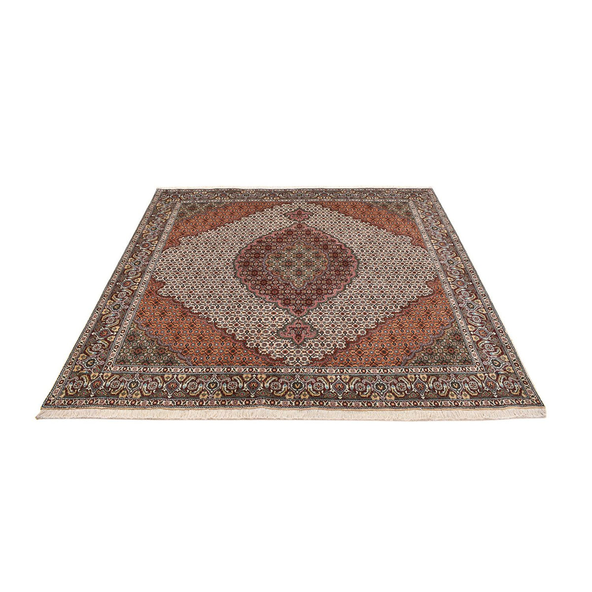 Tapis persan - Tabriz - Royal carré  - 203 x 199 cm - multicolore