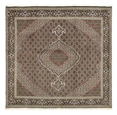 Tapis persan - Tabriz - Royal carré  - 201 x 200 cm - marron