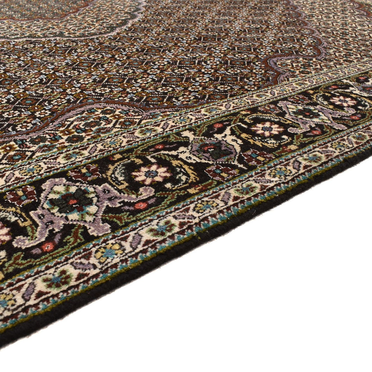 Tapis persan - Tabriz - Royal carré  - 201 x 200 cm - marron