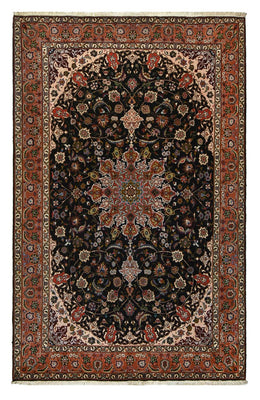 Tapis persan - Tabriz - Royal - 308 x 201 cm - bleu foncé