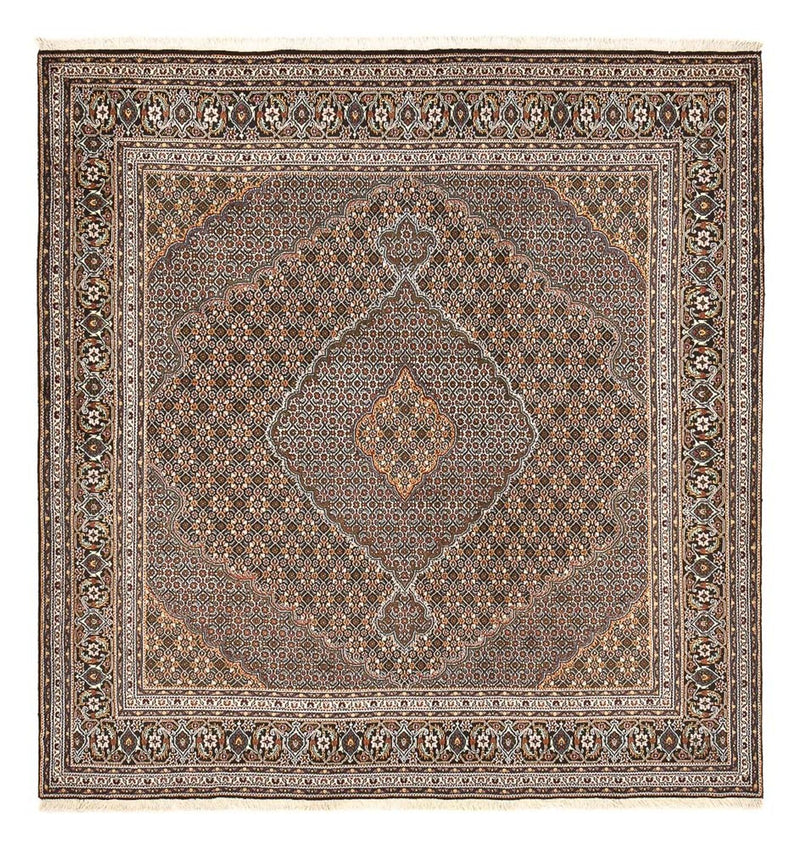 Tapis persan - Tabriz - Royal carré  - 212 x 198 cm - marron