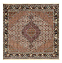 Tapis persan - Tabriz - Royal carré  - 204 x 200 cm - marron clair