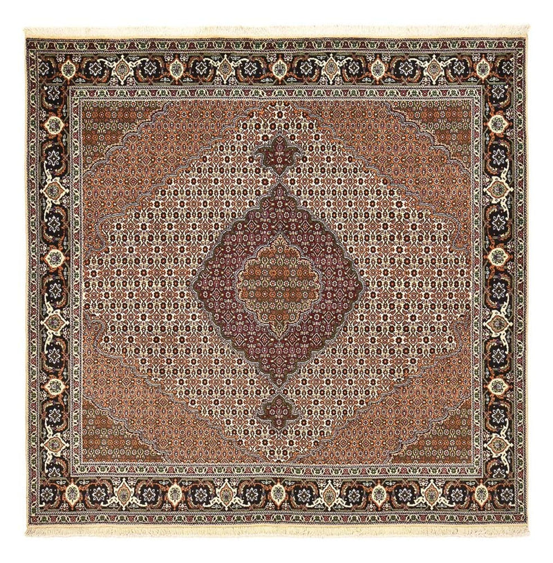 Tapis persan - Tabriz - Royal carré  - 204 x 200 cm - marron clair
