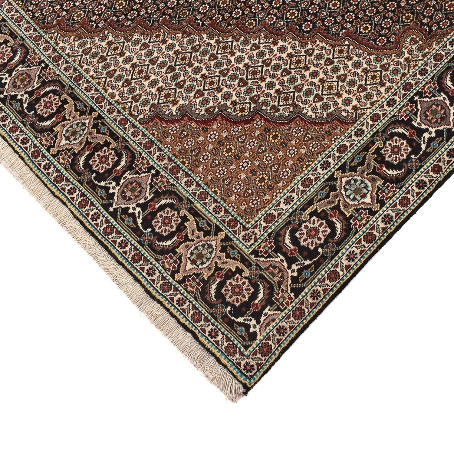 Tapis persan - Tabriz - Royal carré  - 204 x 200 cm - marron
