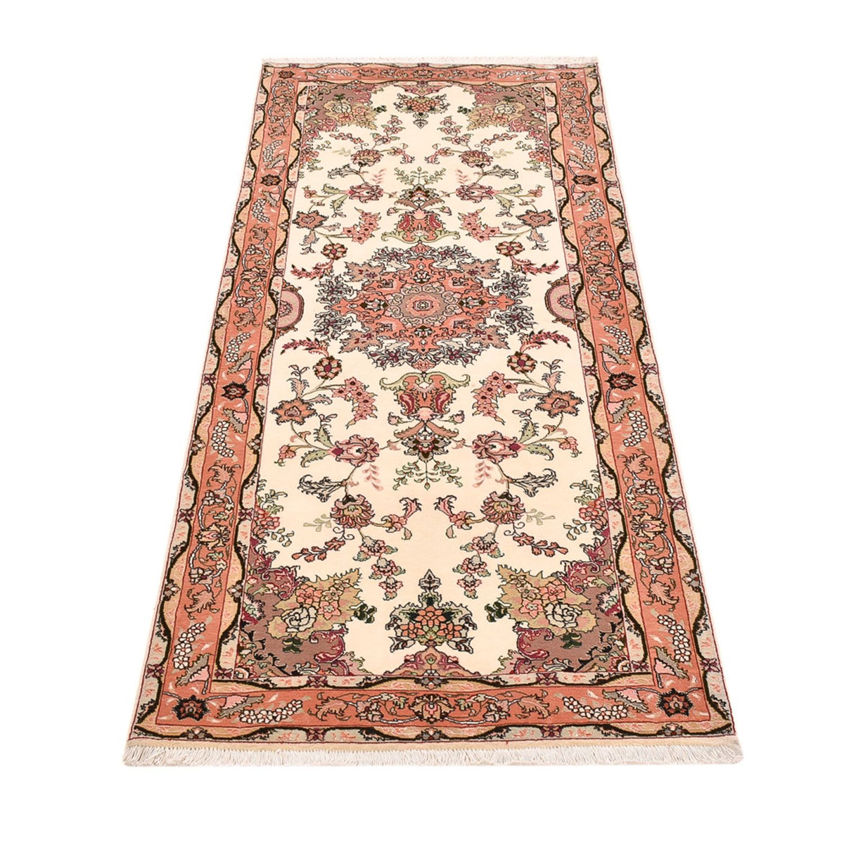 Tapis de couloir Tapis persan - Tabriz - Royal - 204 x 81 cm - multicolore