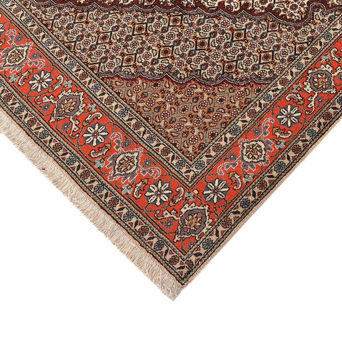 Tapis persan - Tabriz - Royal carré  - 200 x 200 cm - sable