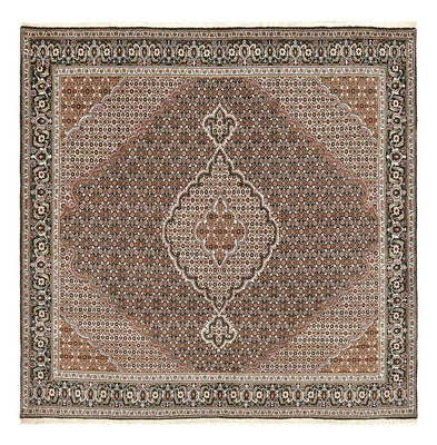 Tapis persan - Tabriz - Royal carré  - 208 x 204 cm - marron