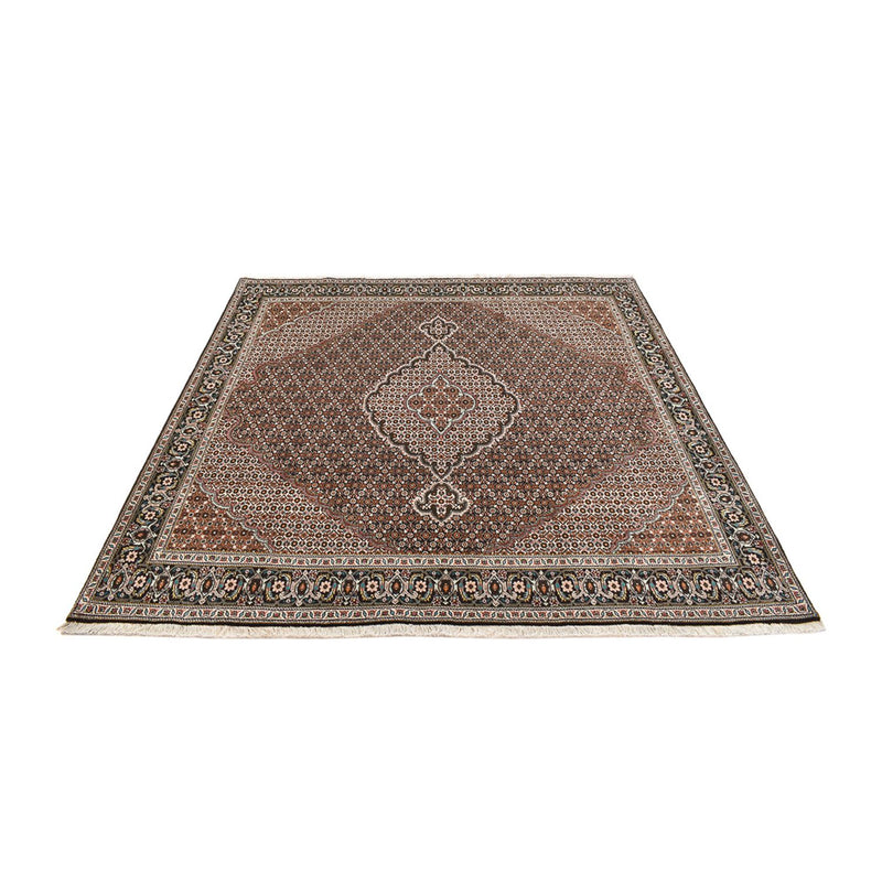 Tapis persan - Tabriz - Royal carré  - 208 x 204 cm - marron