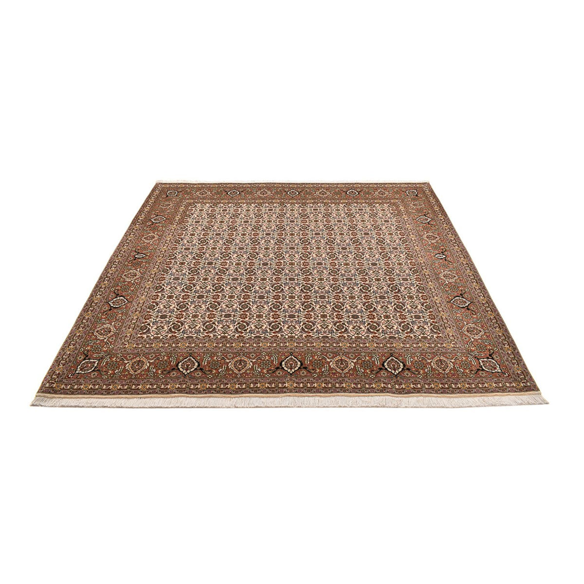 Tapis persan - Tabriz - Royal carré  - 201 x 197 cm - beige foncé