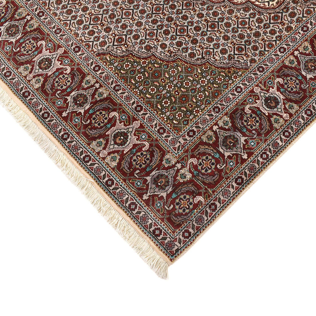 Tapis persan - Tabriz - Royal carré  - 201 x 200 cm - marron clair