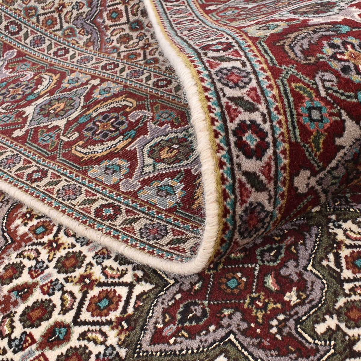 Tapis persan - Tabriz - Royal carré  - 201 x 200 cm - marron clair