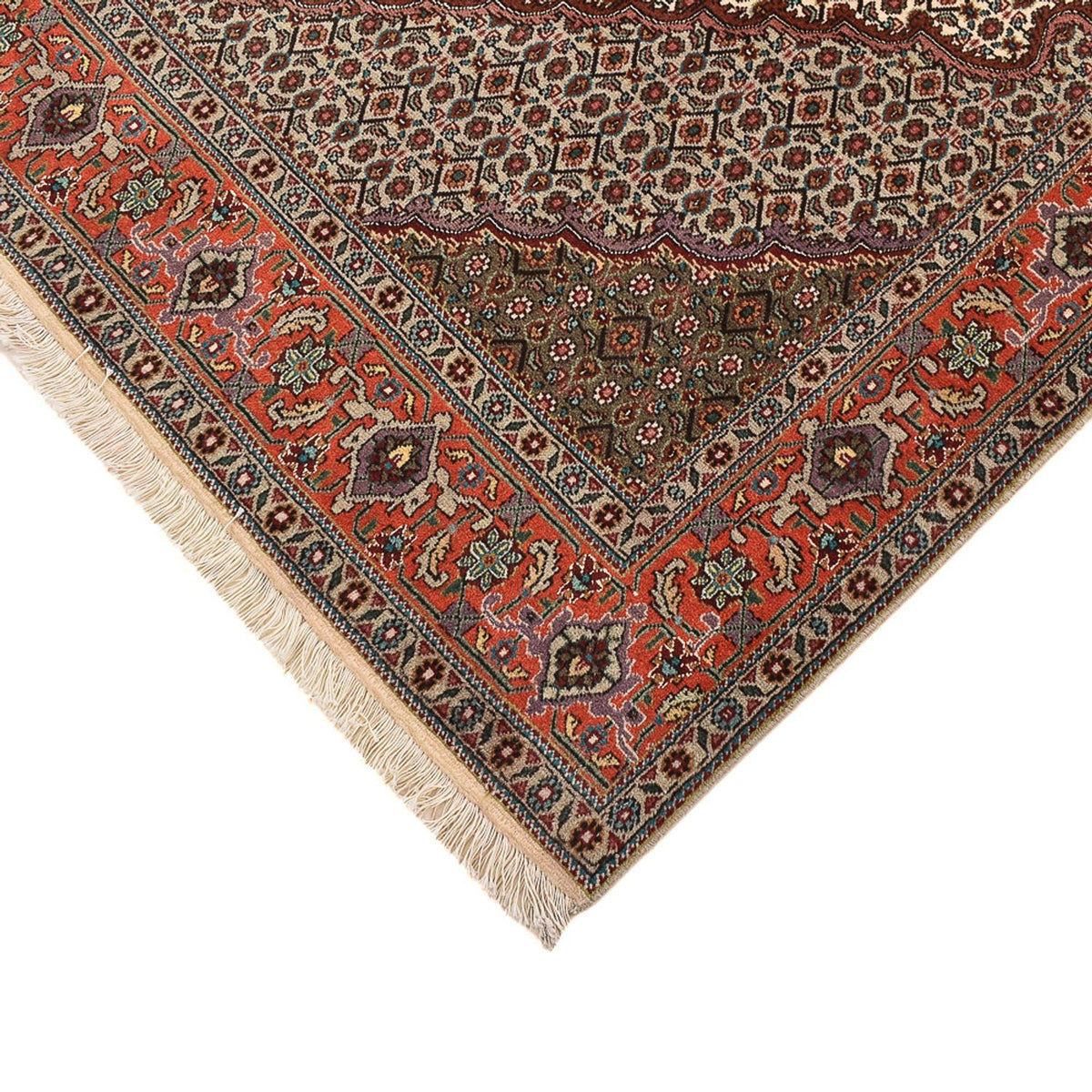 Tapis persan - Tabriz - Royal carré  - 204 x 196 cm - marron clair