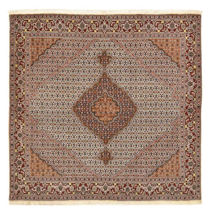 Tapis persan - Tabriz - Royal carré  - 202 x 198 cm - marron clair
