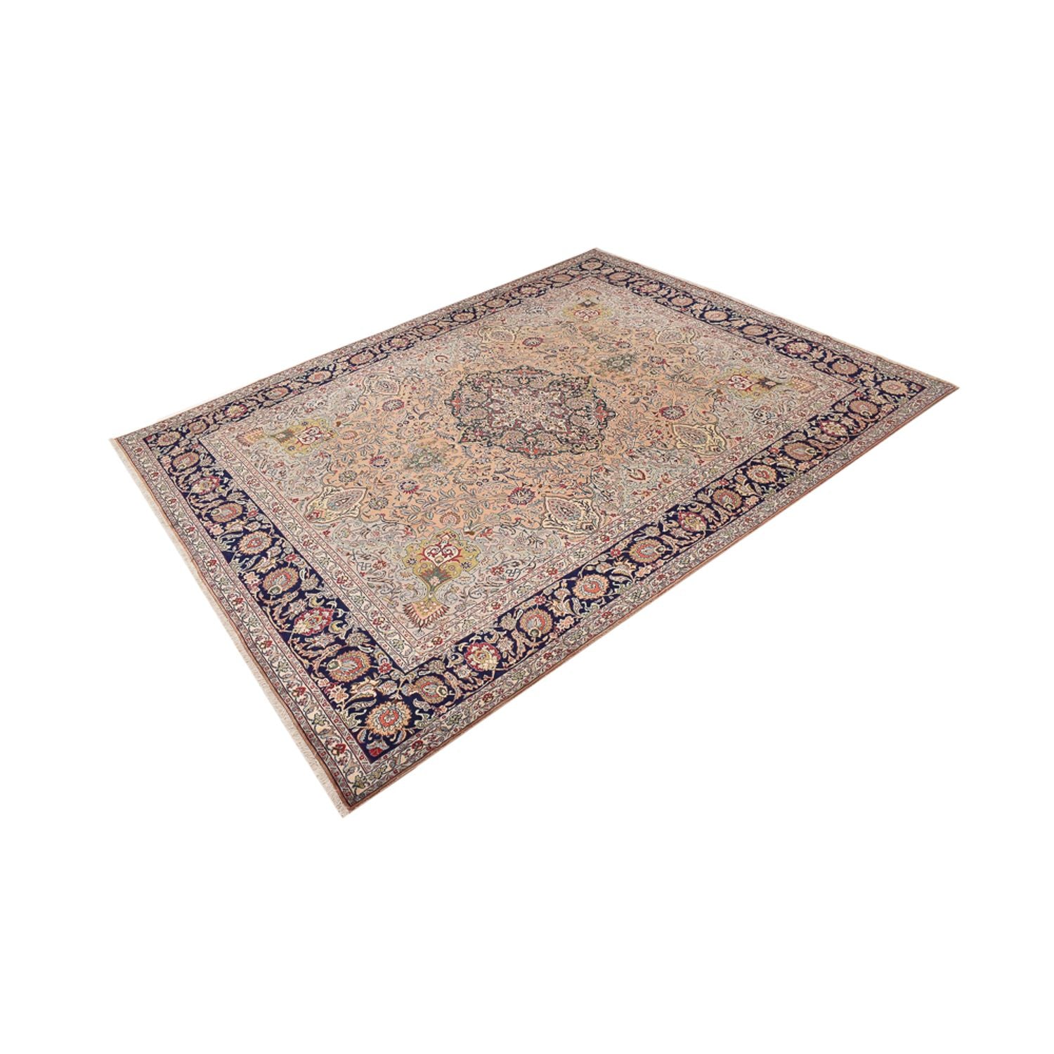 Tapis persan - Tabriz - Royal - 390 x 303 cm - marron clair