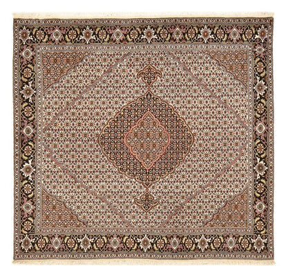 Tapis persan - Tabriz - Royal carré  - 198 x 194 cm - marron clair
