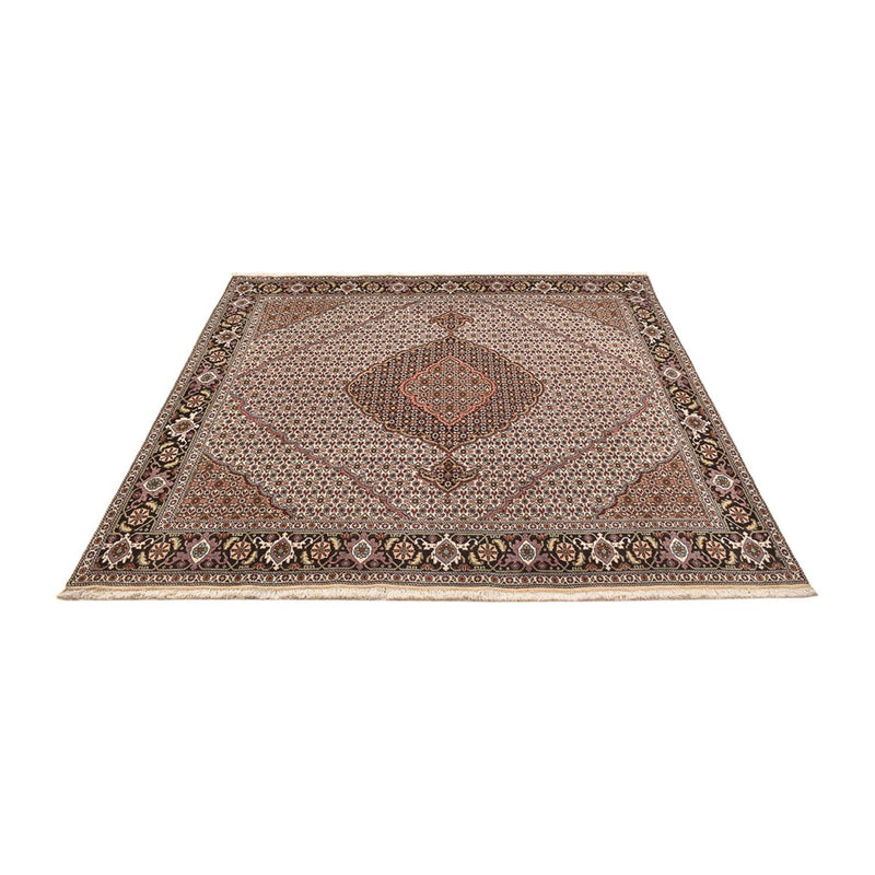 Tapis persan - Tabriz - Royal carré  - 198 x 194 cm - marron clair