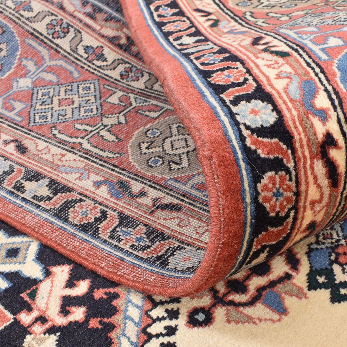 Tapis persan - Nomadic - 249 x 197 cm - bleu foncé