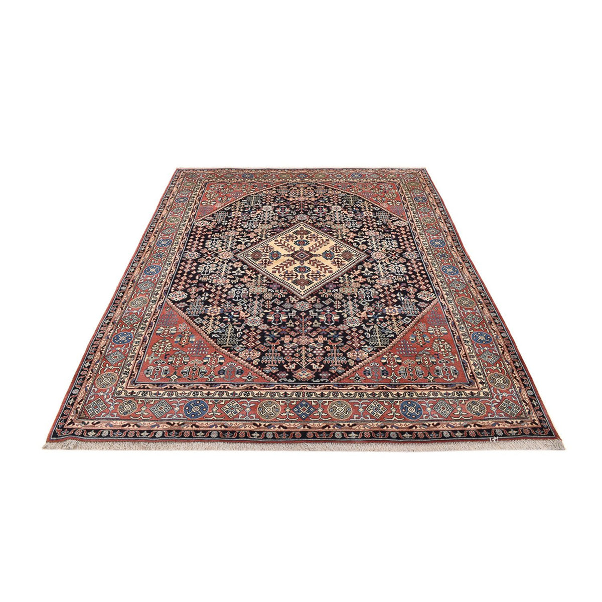 Tapis persan - Nomadic - 249 x 197 cm - bleu foncé