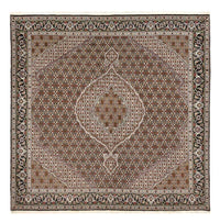 Tapis persan - Tabriz - Royal carré  - 204 x 193 cm - marron