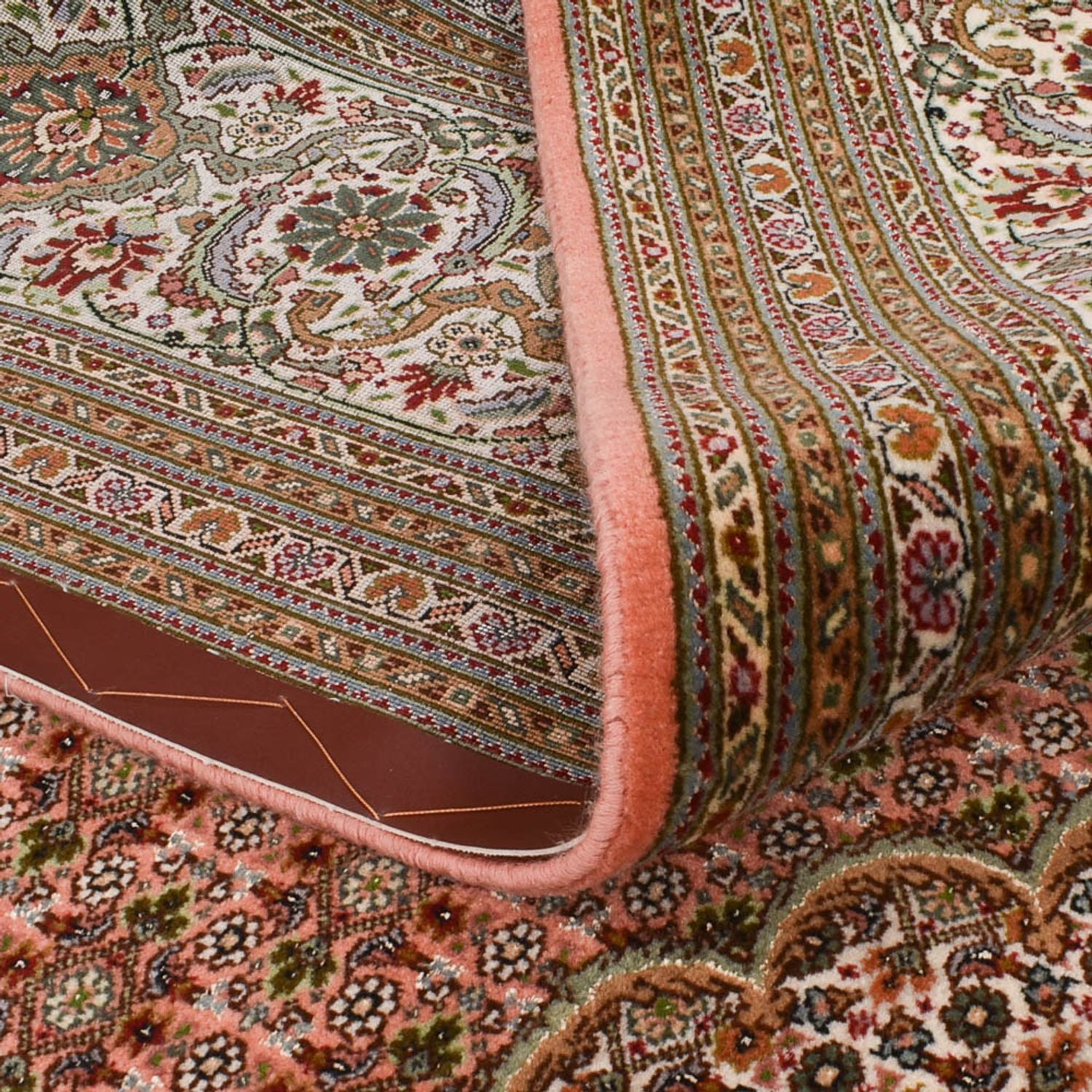 Tapis persan - Tabriz - Royal - 390 x 250 cm - rouge clair